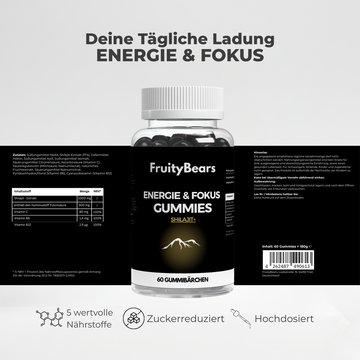 Energy & Focus - Shilajit Gummies 