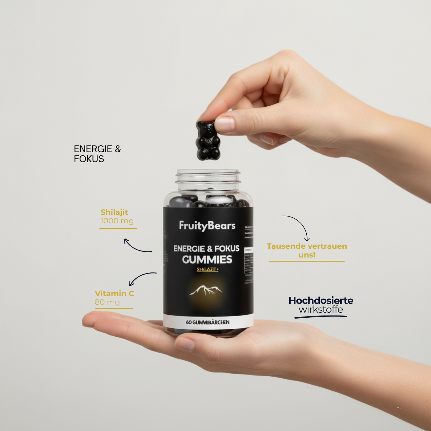 Energy &amp; Focus - Shilajit Gummies 