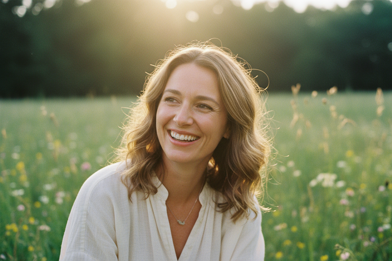 Eine Glückliche frau 